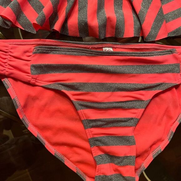 Justice Pink & Gray Tankini Set - Picture 4 of 6